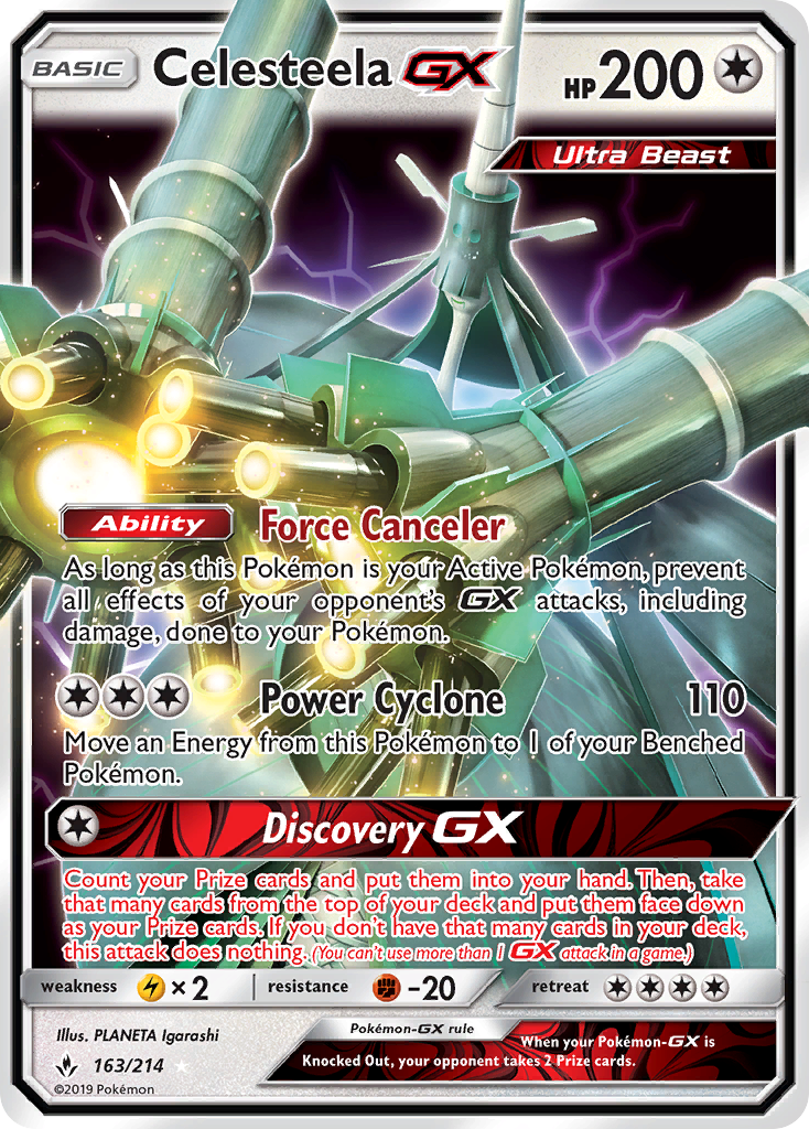 Celesteela GX (163/214) [Sun & Moon: Unbroken Bonds] | Gear Gaming Fayetteville