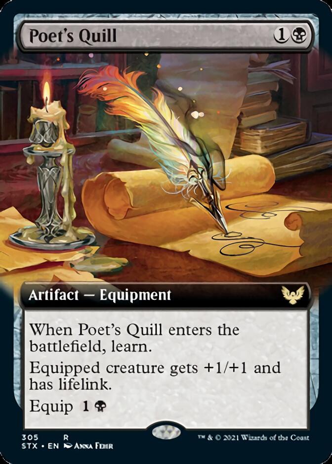 Poet's Quill (Extended Art) [Strixhaven: School of Mages] | Gear Gaming Fayetteville