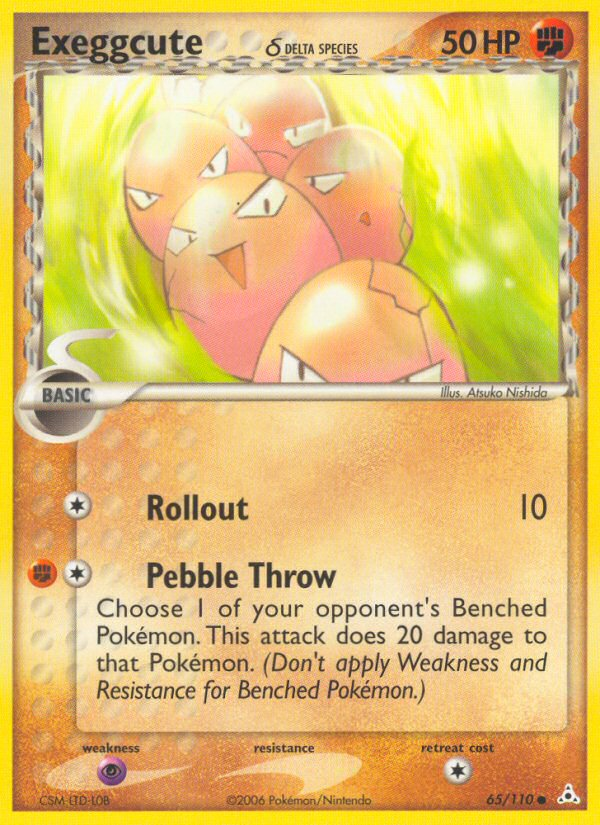 Exeggcute (65/110) (Delta Species) [EX: Holon Phantoms] | Gear Gaming Fayetteville