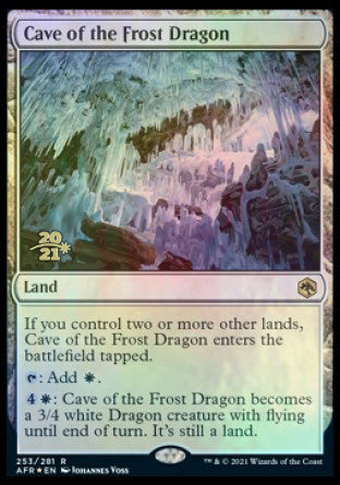 Cave of the Frost Dragon [Dungeons & Dragons: Adventures in the Forgotten Realms Prerelease Promos] | Gear Gaming Fayetteville