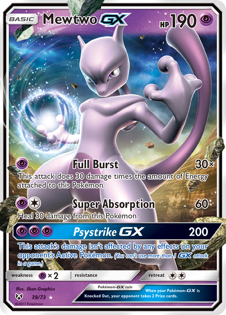 Mewtwo GX (39/73) [Sun & Moon: Shining Legends] | Gear Gaming Fayetteville