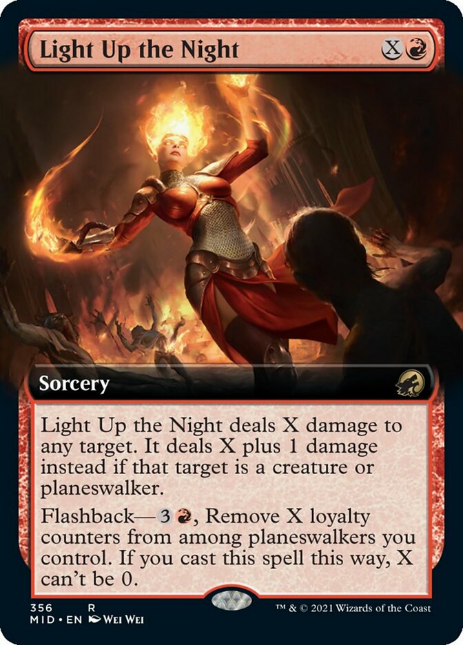 Light Up the Night (Extended Art) [Innistrad: Midnight Hunt] | Gear Gaming Fayetteville