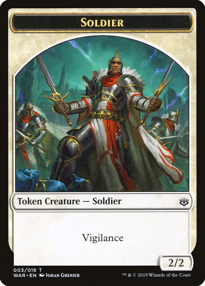 Soldier Token [War of the Spark Tokens] | Gear Gaming Fayetteville