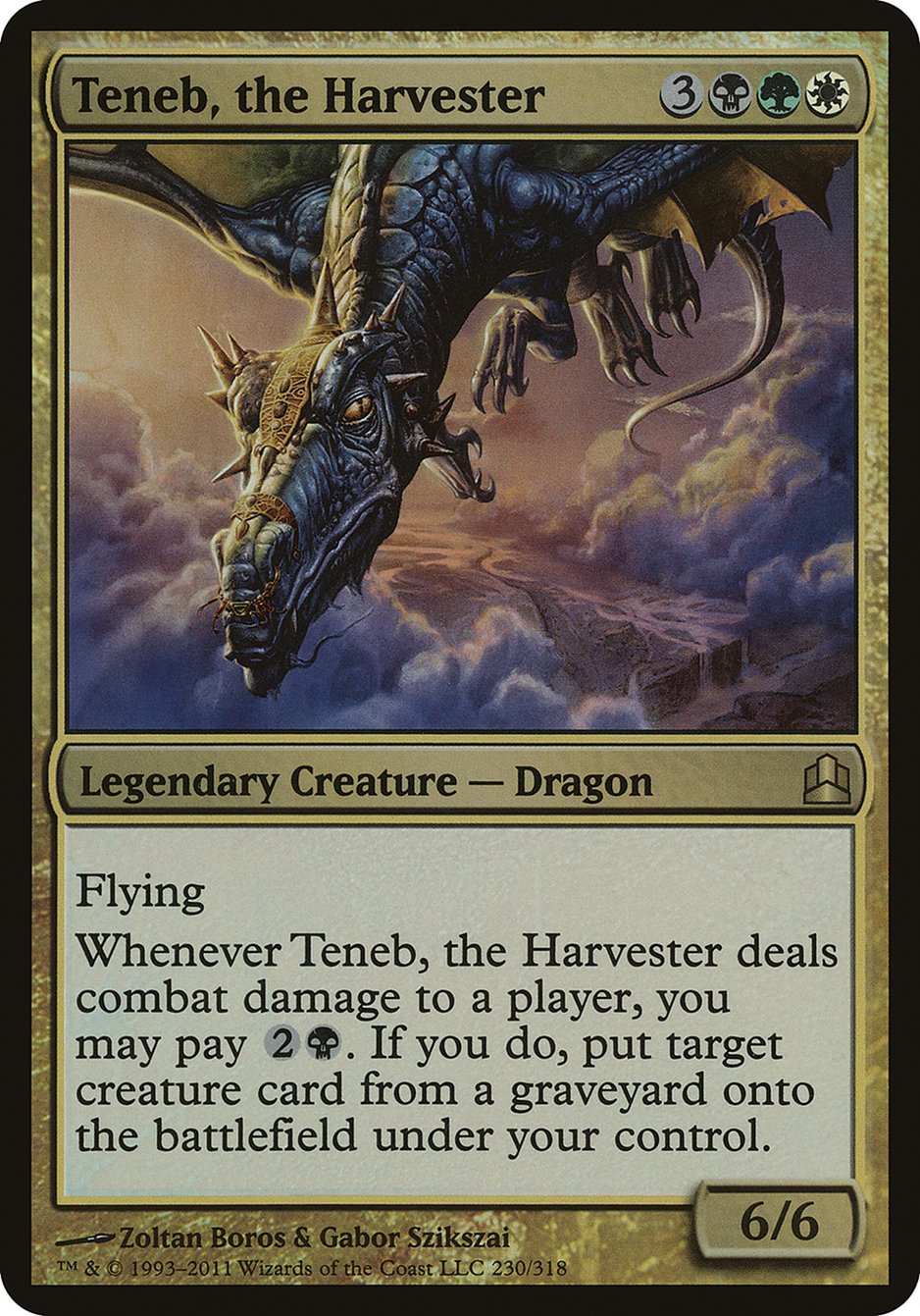 Teneb, the Harvester (Oversized) [Commander 2011 Oversized] | Gear Gaming Fayetteville