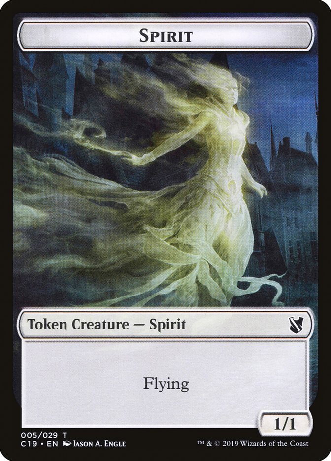 Spirit Token [Commander 2019 Tokens] | Gear Gaming Fayetteville