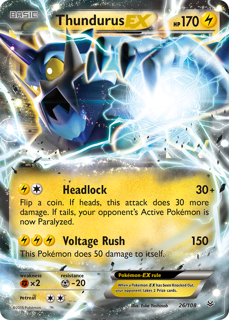 Thundurus EX (26/108) [XY: Roaring Skies] | Gear Gaming Fayetteville