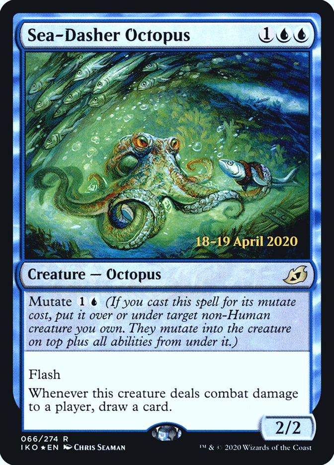 Sea-Dasher Octopus [Ikoria: Lair of Behemoths Prerelease Promos] | Gear Gaming Fayetteville