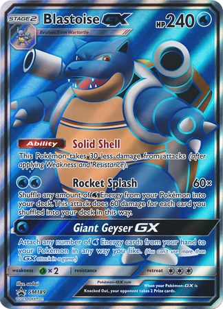 Blastoise GX (SM189) (Jumbo Card) [Sun & Moon: Black Star Promos] | Gear Gaming Fayetteville