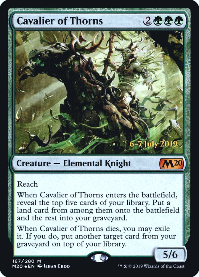 Cavalier of Thorns [Core Set 2020 Prerelease Promos] | Gear Gaming Fayetteville