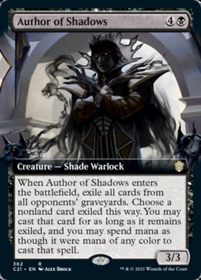 Author of Shadows (Extended Art) [Commander 2021] | Gear Gaming Fayetteville