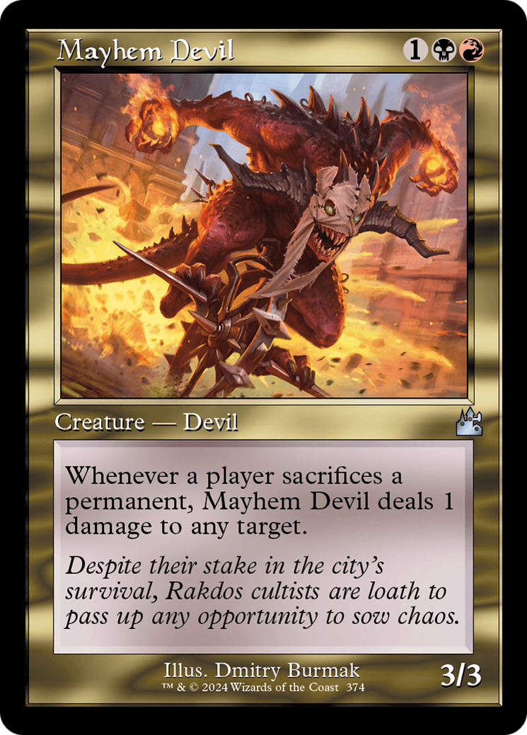Mayhem Devil (Retro Frame) [Ravnica Remastered] | Gear Gaming Fayetteville