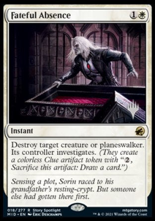 Fateful Absence (Promo Pack) [Innistrad: Midnight Hunt Promos] | Gear Gaming Fayetteville