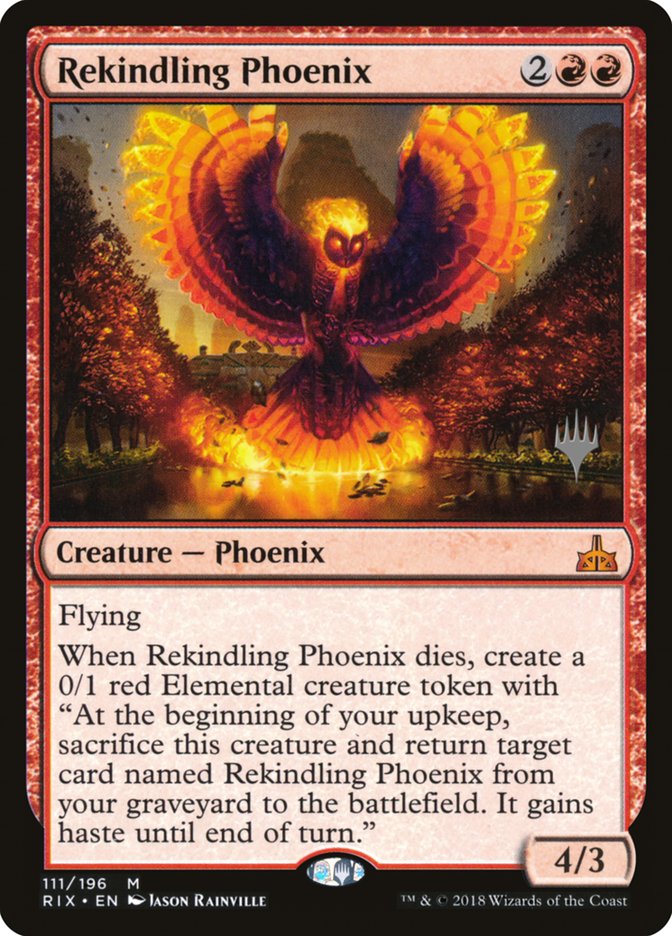 Rekindling Phoenix (Promo Pack) [Rivals of Ixalan Promos] | Gear Gaming Fayetteville