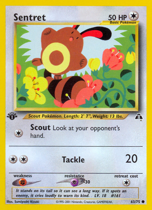 Sentret (63/75) [Neo Discovery 1st Edition] | Gear Gaming Fayetteville