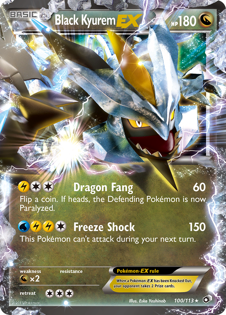 Black Kyurem EX (100/113) [Black & White: Legendary Treasures] | Gear Gaming Fayetteville