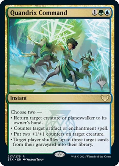 Quandrix Command (Promo Pack) [Strixhaven: School of Mages Promos] | Gear Gaming Fayetteville