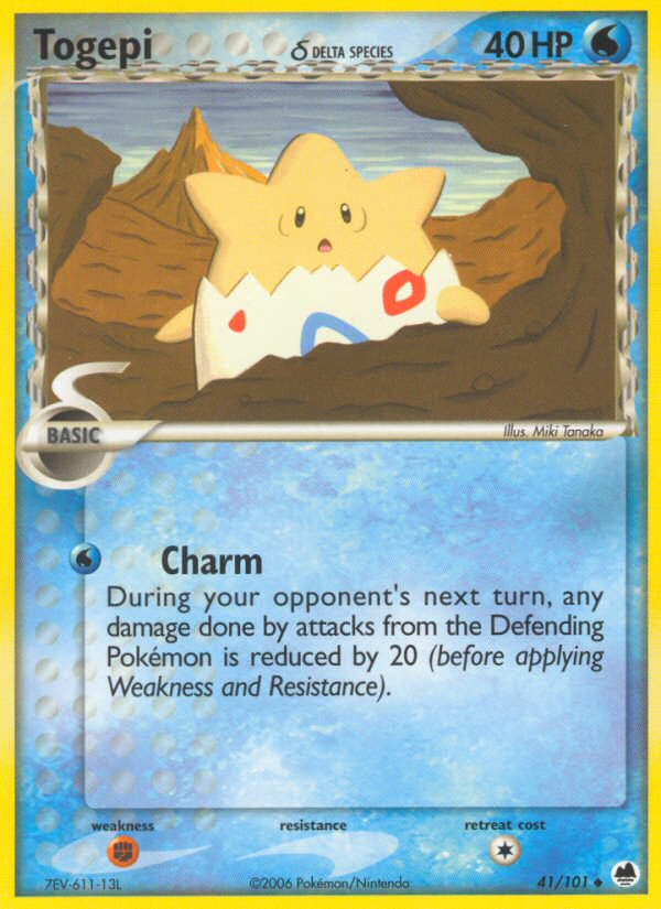 Togepi (41/101) (Delta Species) [EX: Dragon Frontiers] | Gear Gaming Fayetteville