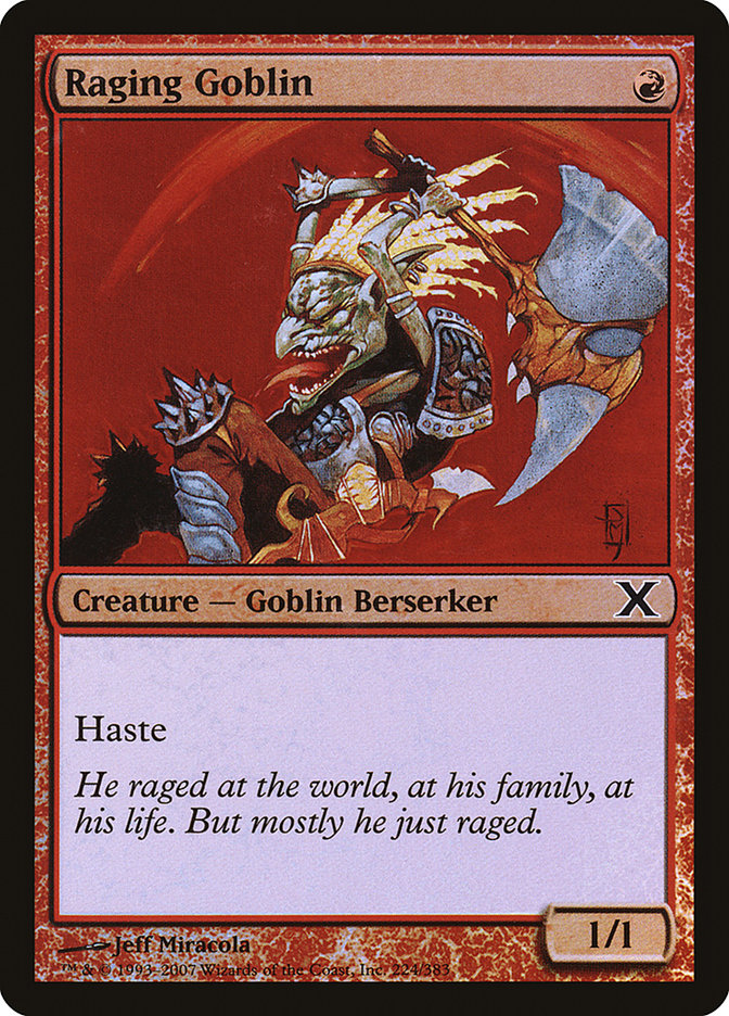 Raging Goblin (Premium Foil) [Tenth Edition] | Gear Gaming Fayetteville