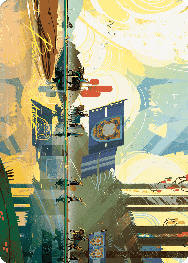 Knightly Valor Art Card (Gold-Stamped Signature) [Wilds of Eldraine Art Series] | Gear Gaming Fayetteville