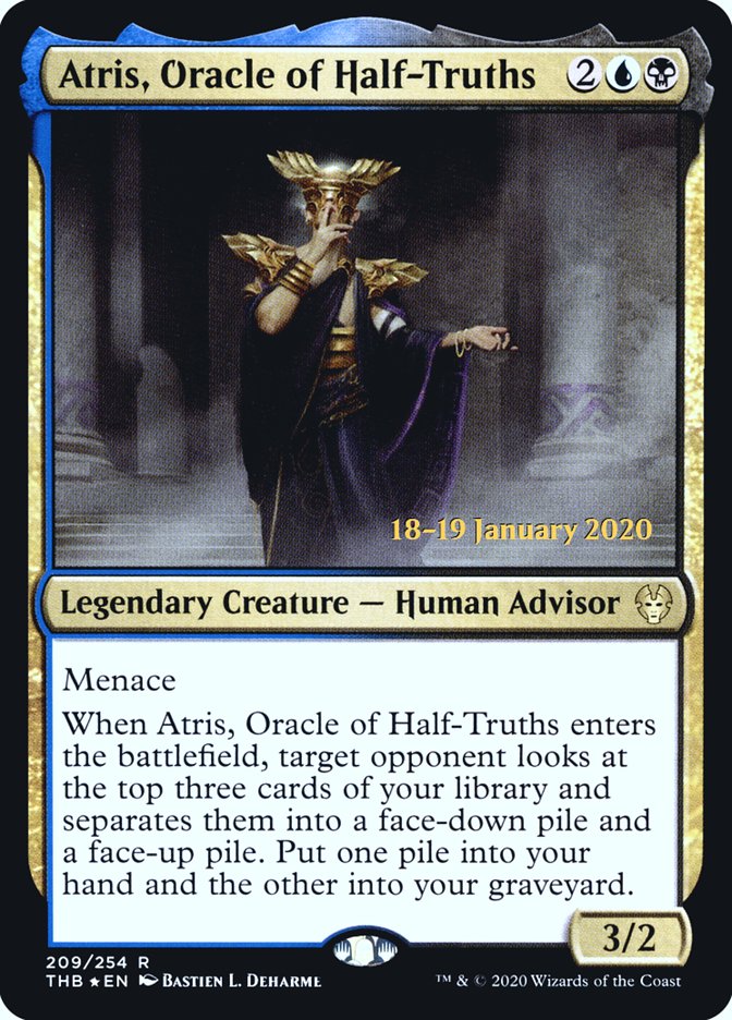 Atris, Oracle of Half-Truths [Theros Beyond Death Prerelease Promos] | Gear Gaming Fayetteville