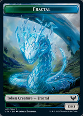 Fractal // Avatar Double-Sided Token [Strixhaven: School of Mages Tokens] | Gear Gaming Fayetteville