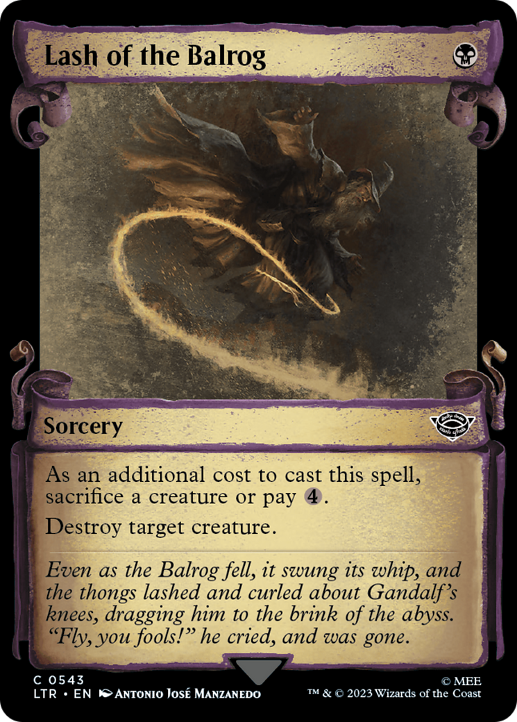 Lash of the Balrog [The Lord of the Rings: Tales of Middle-Earth Showcase Scrolls] | Gear Gaming Fayetteville