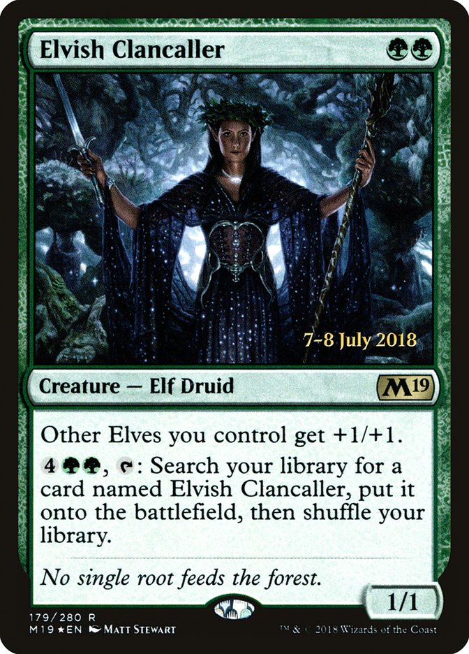 Elvish Clancaller [Core Set 2019 Prerelease Promos] | Gear Gaming Fayetteville