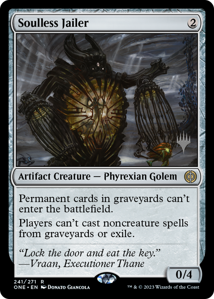 Soulless Jailer (Promo Pack) [Phyrexia: All Will Be One Promos] | Gear Gaming Fayetteville