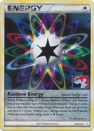 Rainbow Energy (104/123) (League Promo) [HeartGold & SoulSilver: Base Set] | Gear Gaming Fayetteville