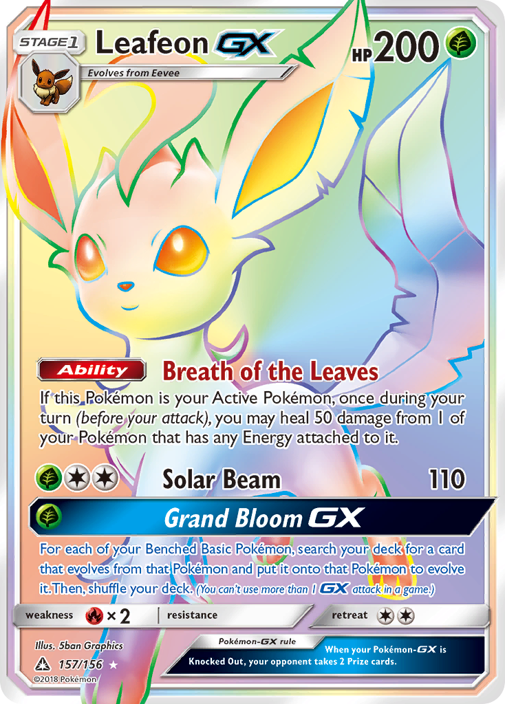 Leafeon GX (157/156) [Sun & Moon: Ultra Prism] | Gear Gaming Fayetteville