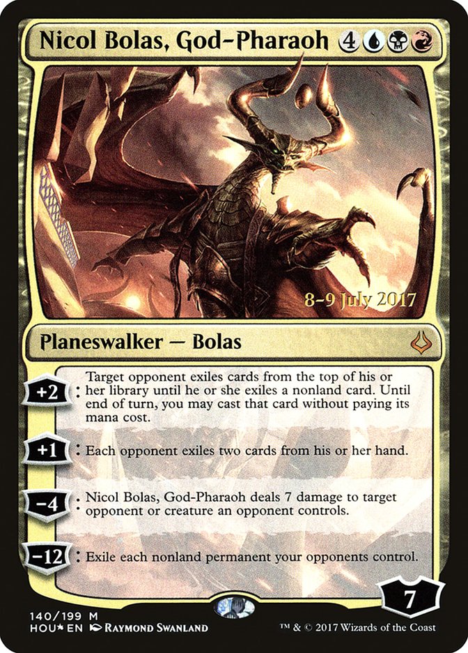 Nicol Bolas, God-Pharaoh [Hour of Devastation Prerelease Promos] | Gear Gaming Fayetteville