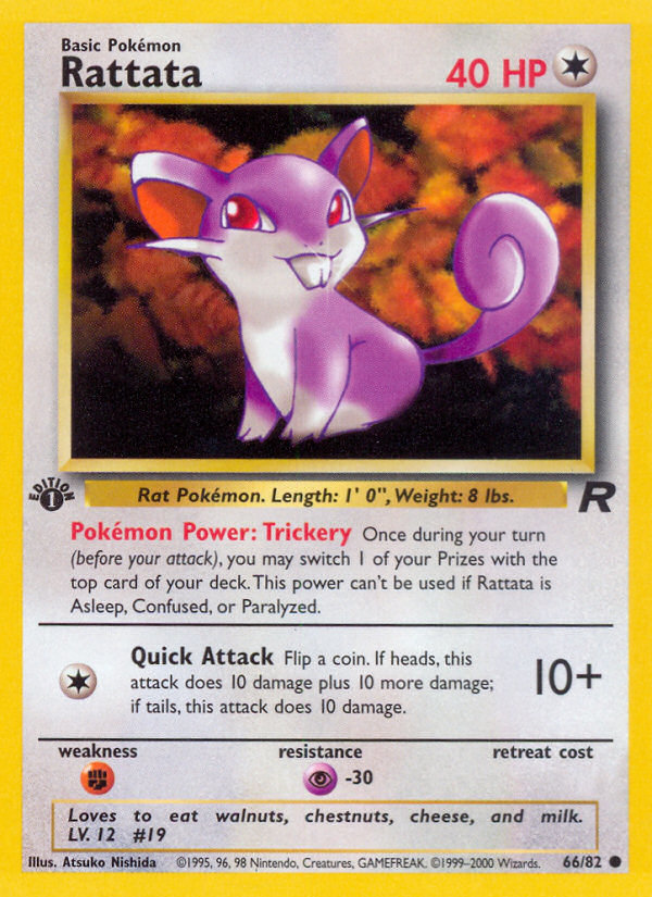 Rattata (66/82) [Team Rocket 1st Edition] | Gear Gaming Fayetteville