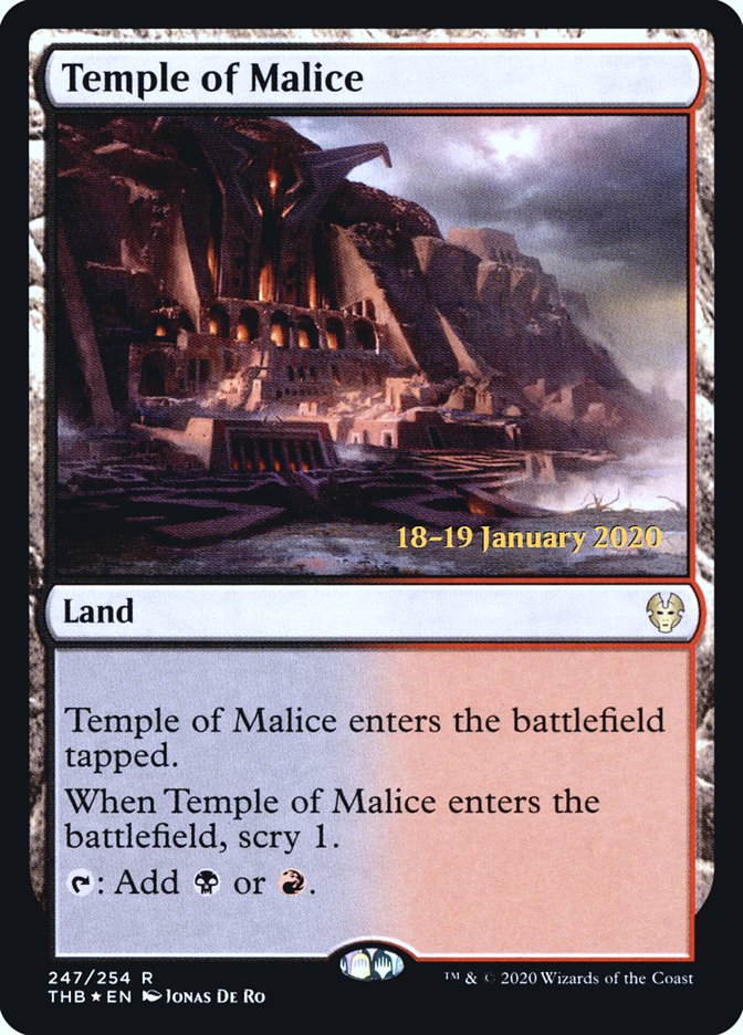 Temple of Malice [Theros Beyond Death Prerelease Promos] | Gear Gaming Fayetteville