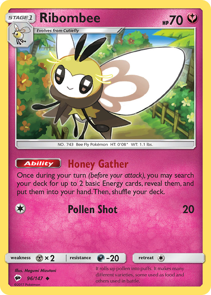 Ribombee (96/147) [Sun & Moon: Burning Shadows] | Gear Gaming Fayetteville