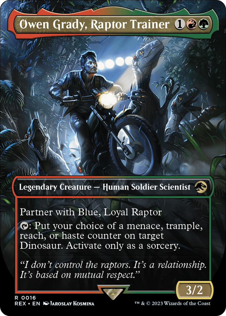 Owen Grady, Raptor Trainer (Borderless) [Jurassic World Collection] | Gear Gaming Fayetteville