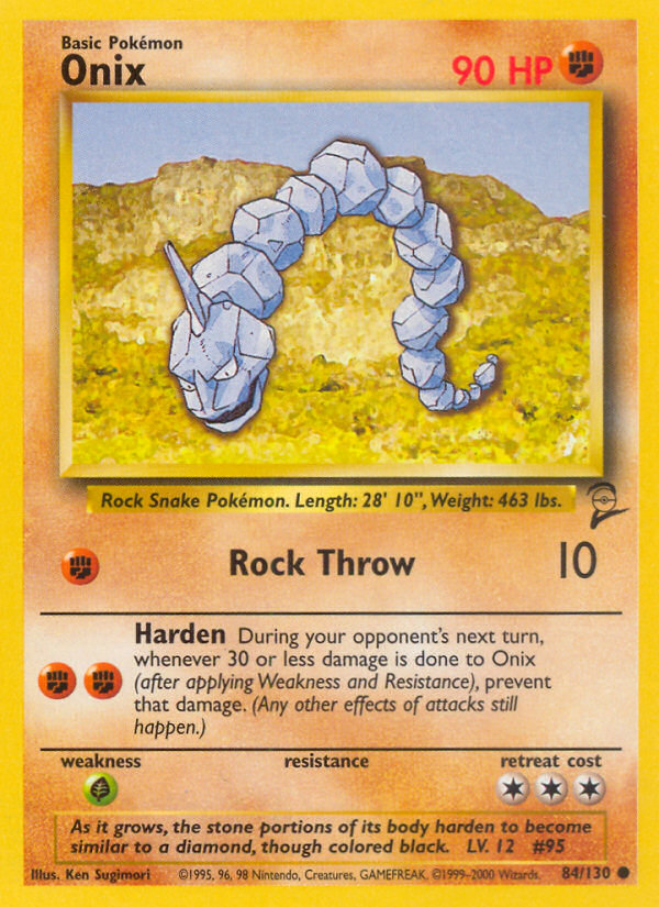 Onix (84/130) [Base Set 2] | Gear Gaming Fayetteville