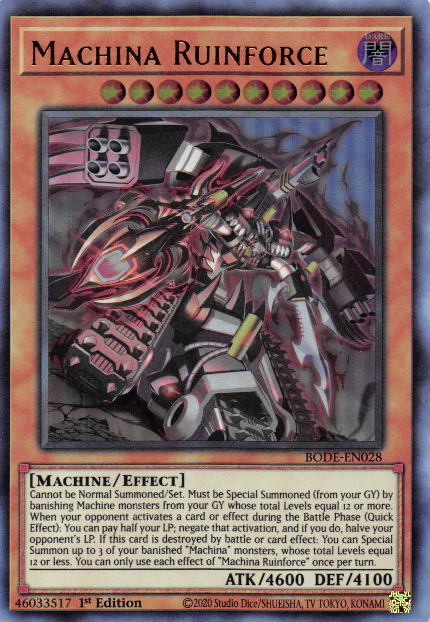 Machina Ruinforce [BODE-EN028] Ultra Rare | Gear Gaming Fayetteville