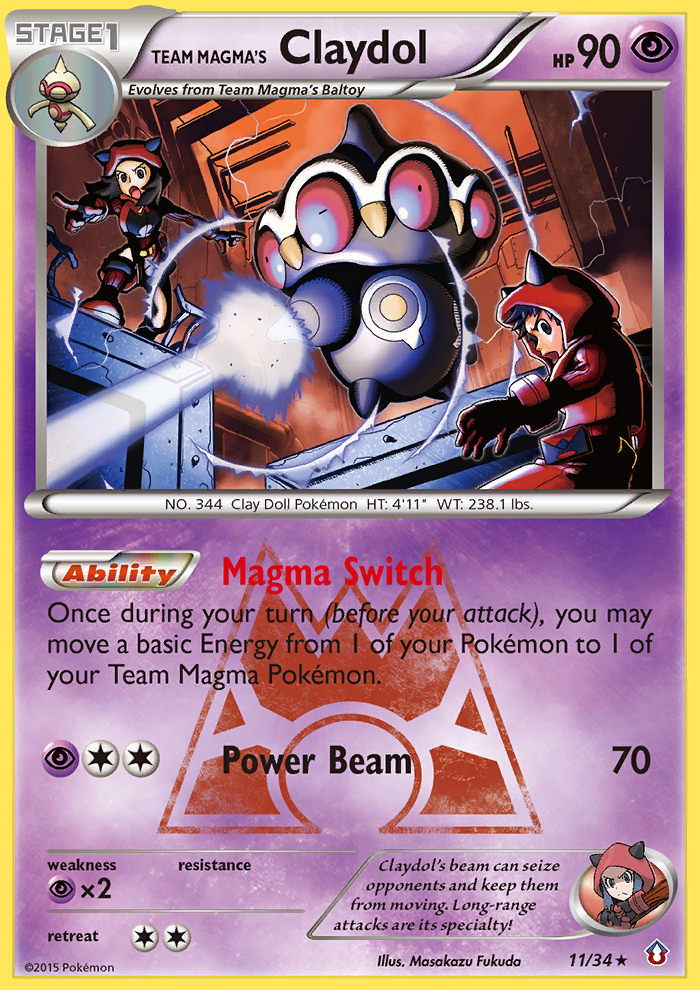 Team Magma's Claydol (11/34) [XY: Double Crisis] | Gear Gaming Fayetteville