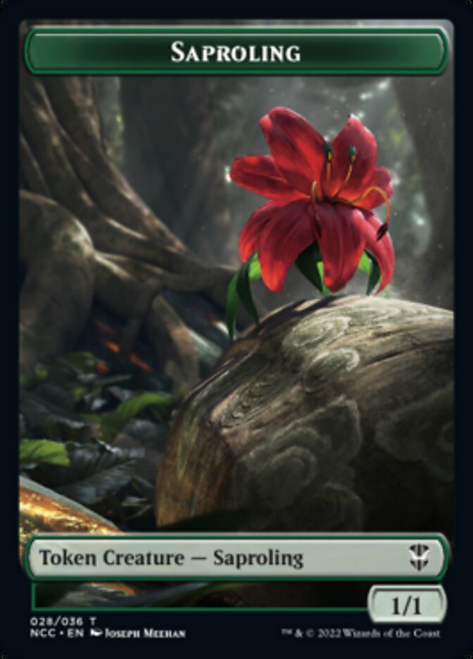 Beast // Saproling Double-Sided Token [Streets of New Capenna Commander Tokens] | Gear Gaming Fayetteville