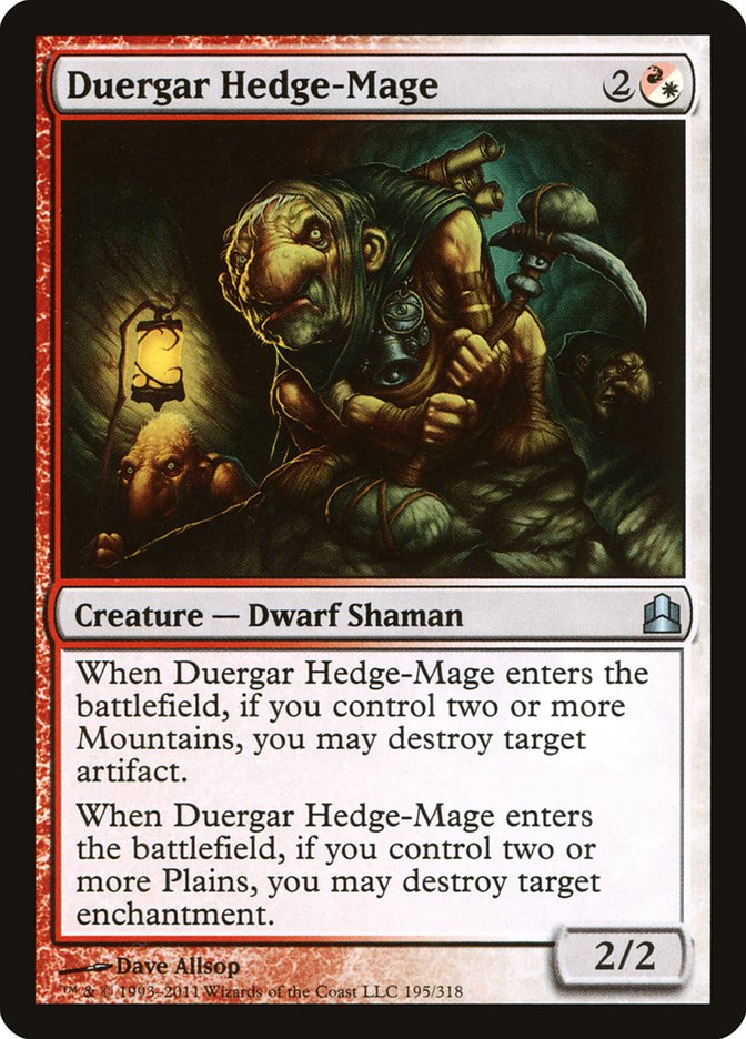 Duergar Hedge-Mage [Commander 2011] | Gear Gaming Fayetteville