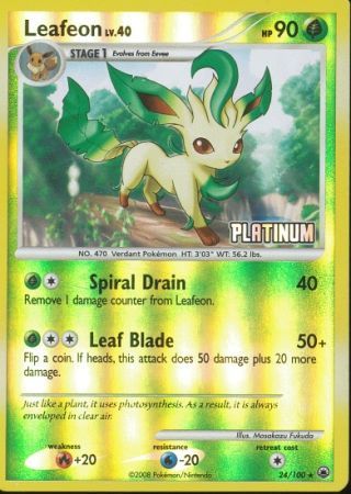 Leafeon (24/100) [Burger King Promos: 2009 Collection] | Gear Gaming Fayetteville