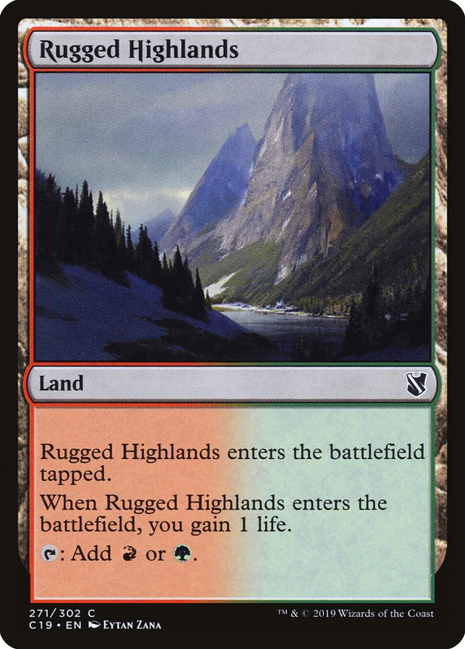 Rugged Highlands [Commander 2019] | Gear Gaming Fayetteville