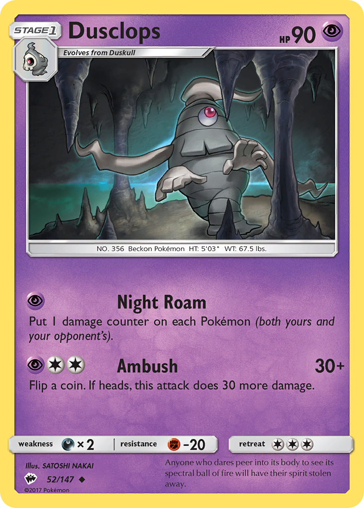 Dusclops (52/147) [Sun & Moon: Burning Shadows] | Gear Gaming Fayetteville