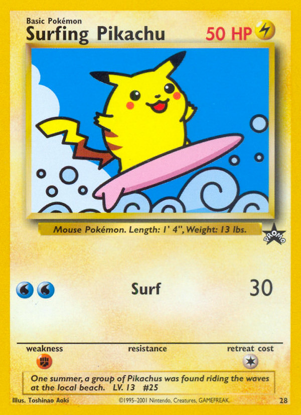 Surfing Pikachu (28) [Wizards of the Coast: Black Star Promos] | Gear Gaming Fayetteville