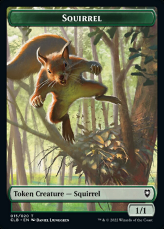 Treasure // Squirrel Double-Sided Token [Commander Legends: Battle for Baldur's Gate Tokens] | Gear Gaming Fayetteville