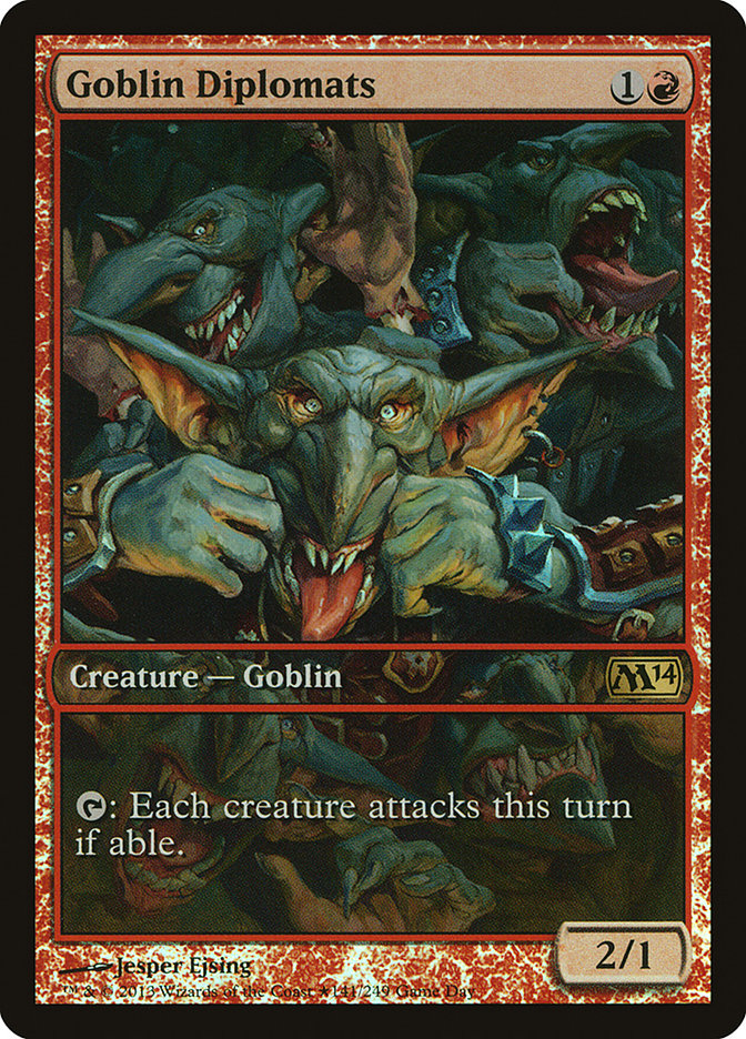 Goblin Diplomats (Game Day) [Magic 2014 Promos] | Gear Gaming Fayetteville