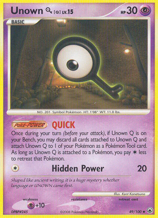 Unown Q (49/100) [Diamond & Pearl: Majestic Dawn] | Gear Gaming Fayetteville