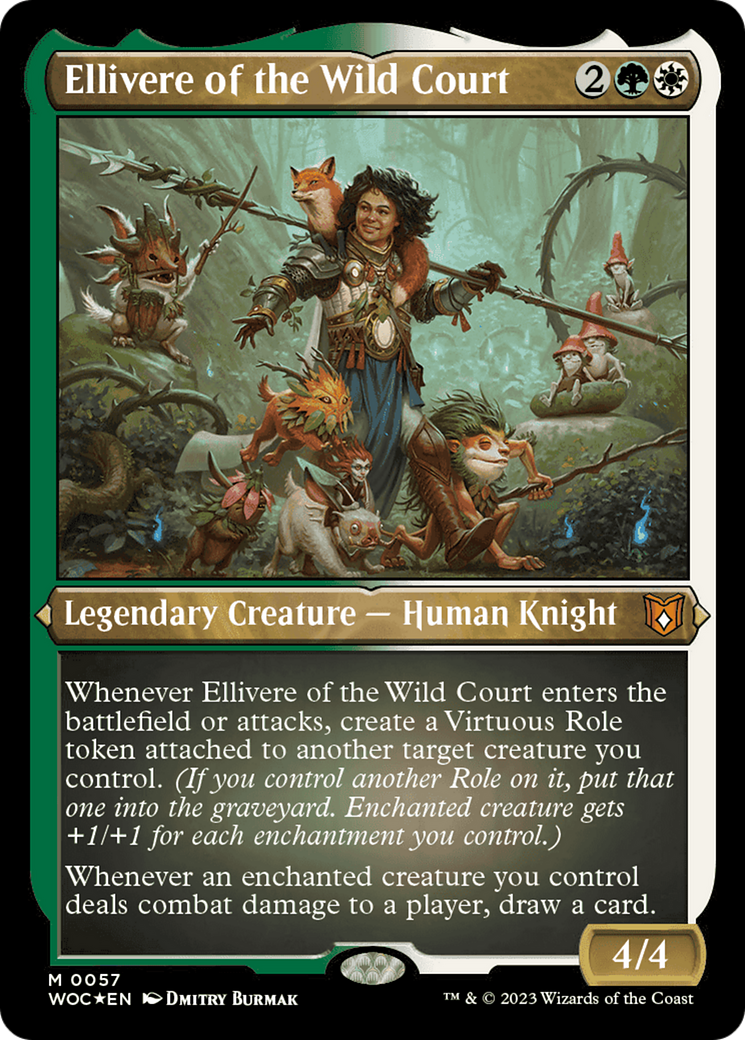 Ellivere of the Wild Court (Display Commander) [Wilds of Eldraine Commander] | Gear Gaming Fayetteville