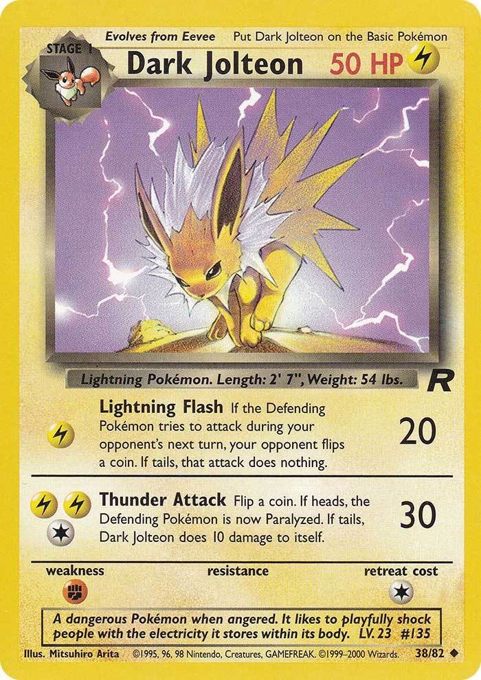 Dark Jolteon (38/82) [Team Rocket Unlimited] | Gear Gaming Fayetteville