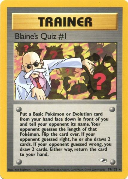 Blaine's Quiz #1 (97/132) [Gym Heroes Unlimited] | Gear Gaming Fayetteville